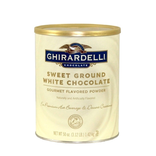 Ghirardelli Sweet Ground White Chocolate Flavor Powder, 3.12 Pounds, 6 Per Case